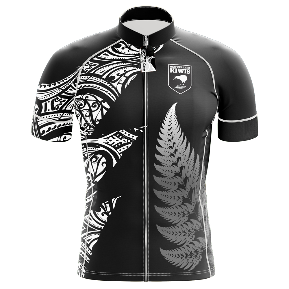 New Zealand Black Cycling Jersey