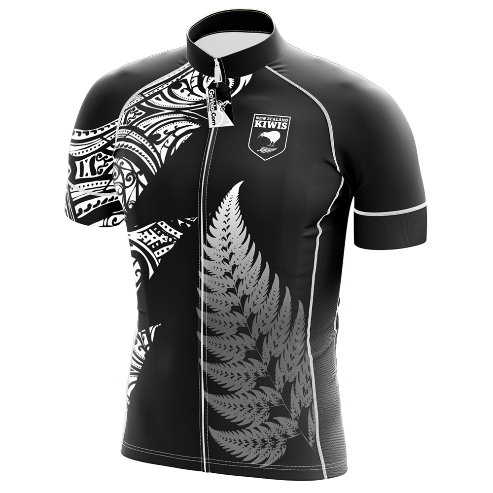 New Zealand Black Cycling Jersey