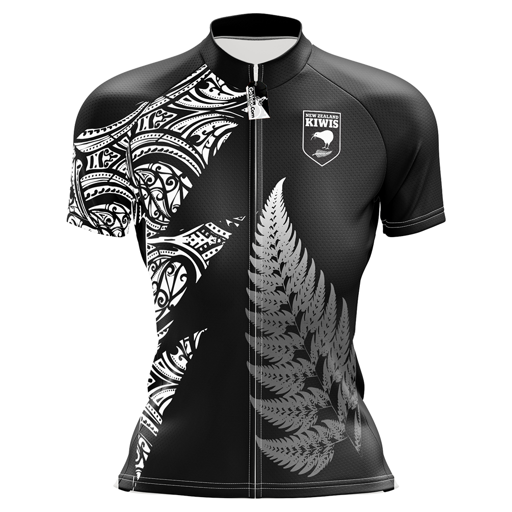 New Zealand Black Cycling Jersey