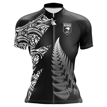 New Zealand Black Cycling Jersey