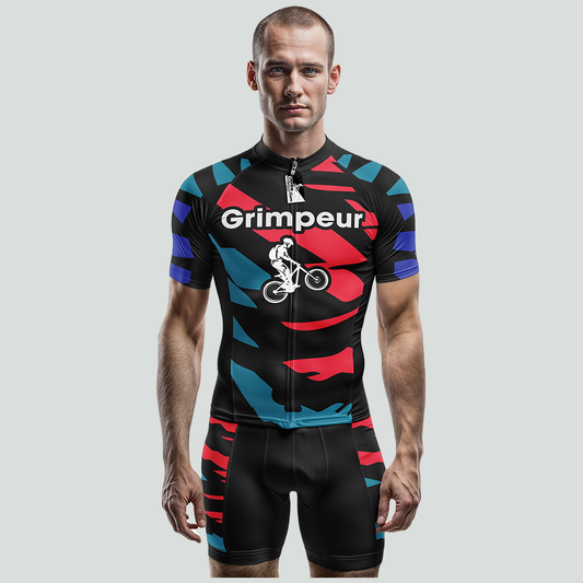 Grimpeur Multi Color Cycling Jersey Short Sleeve