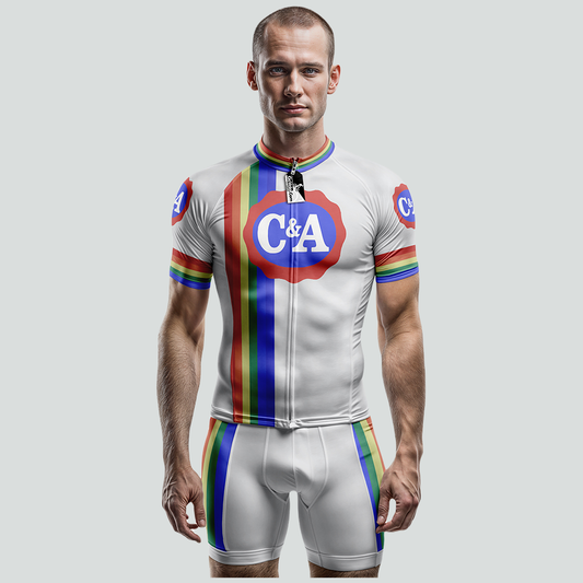 Retro C&A Eddy Merckx Cycling Jersey Short Sleeve