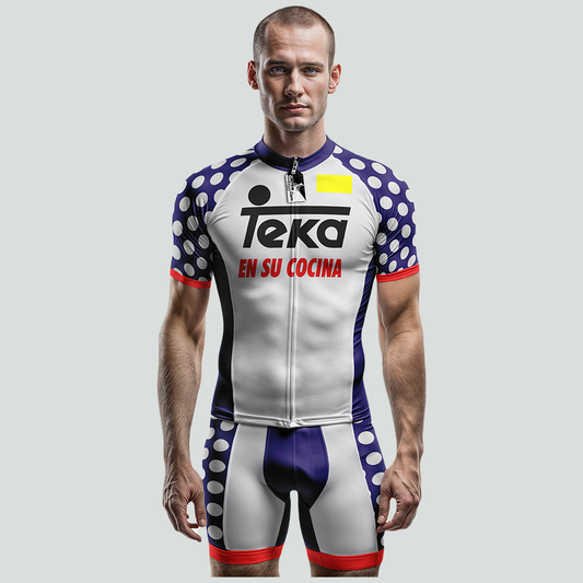 Teka Spanish Team Retro Cycling Jersey Short Sleeve