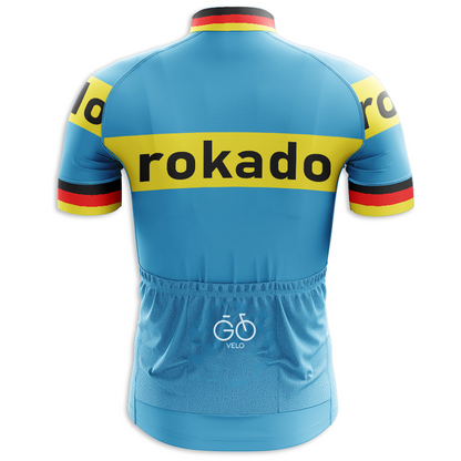 Retro Rokado Vintage wielershirt met korte mouwen