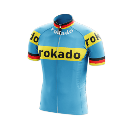 Retro Rokado Vintage wielershirt met korte mouwen