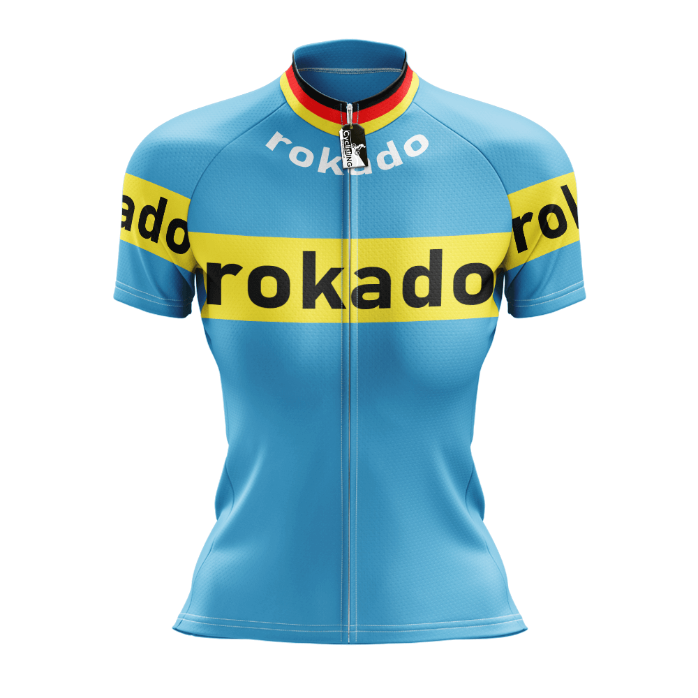 Retro Rokado Vintage wielershirt met korte mouwen