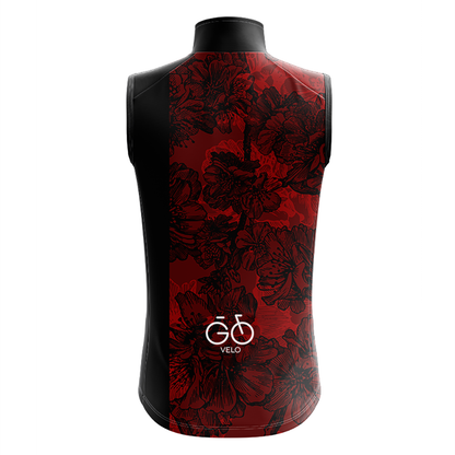 Flowers Sleeveless Cycling Jersey