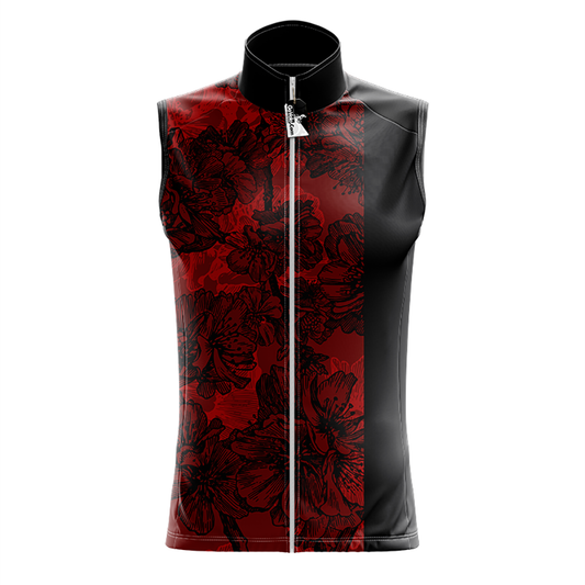 Flowers Sleeveless Cycling Jersey