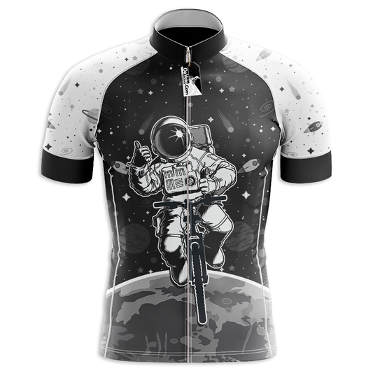 Space White Short Sleeve Cycling Jersey