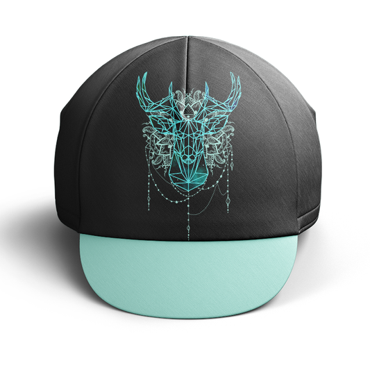 Geometric Deer Cycling Cap