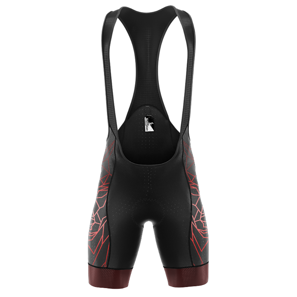 Geometric Wolf Cycling Bib Short