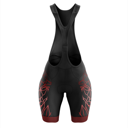 Geometric Wolf Cycling Bib Short