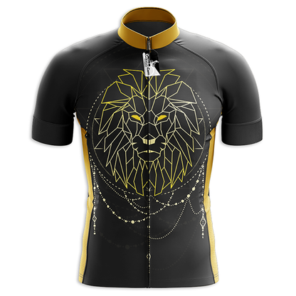 Geometric Lion Short Sleeve Cycling Jersey