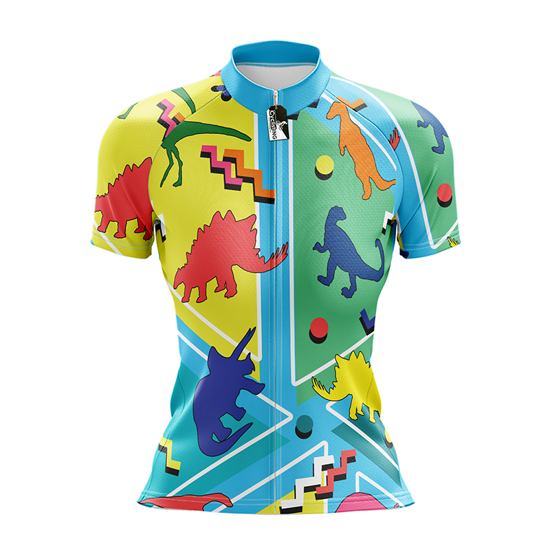 Dinosaur Short Sleeve Cycling Jersey