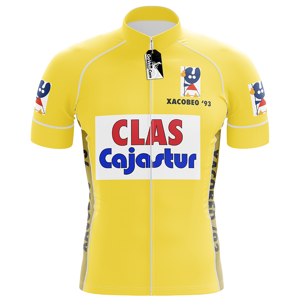 Retro 1992 Clas-Cajastur Cycling Jersey Short Sleeve