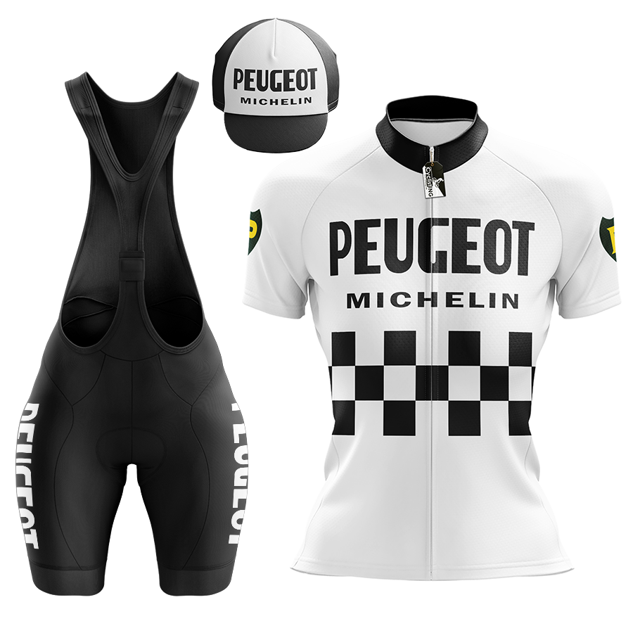 Peugeot Michelin Retro Cycling Jersey Short Sleeve