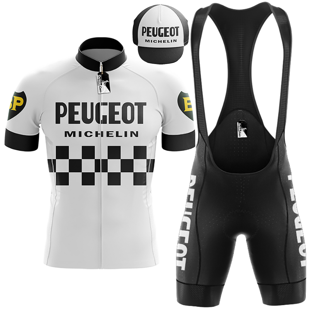 Peugeot Michelin Retro Cycling Jersey Short Sleeve