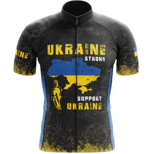 Oekraïne Fietsshirt Korte Mouw